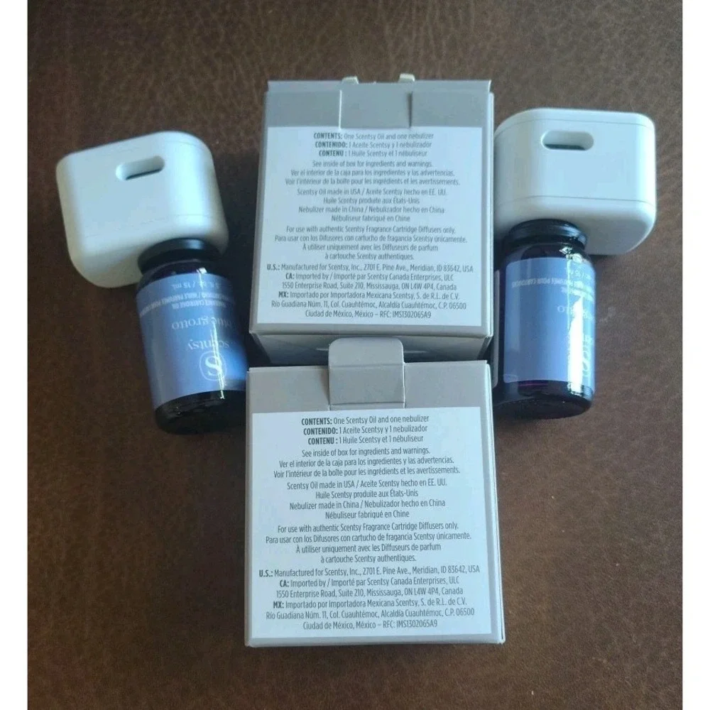 Scentsy Solo Fragrance Cartridge Diffuser Used 40 HRS 2 Cartridges New Open Box